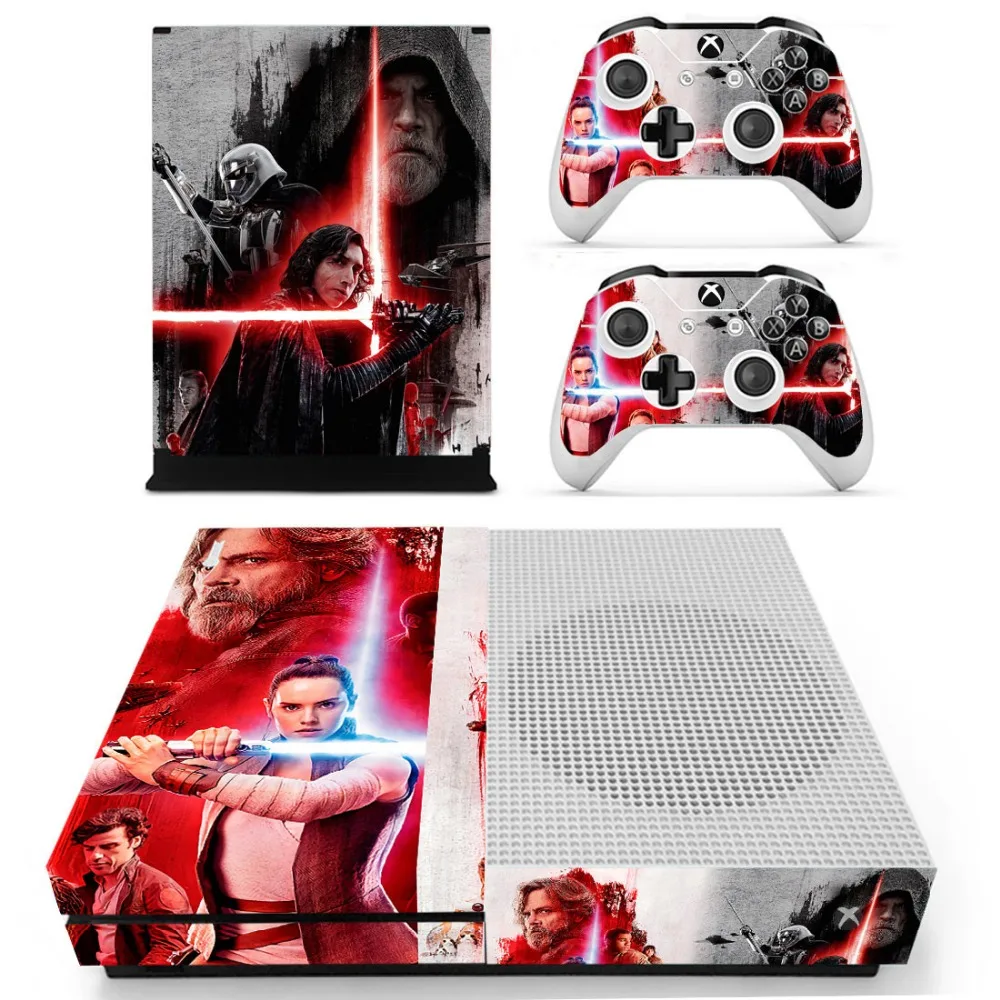 Звездные войны: последние наклейки Jedi Vinly Skin для консоли XBOX One S с двумя