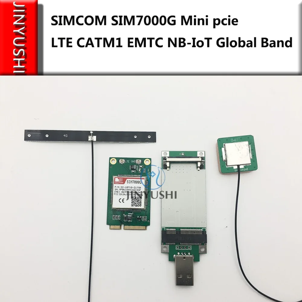 SIMCOM SIM7000G Mini pcie + USB адаптер 4G антенна GPS LTE CATM1 EMTC NB IoT Global Band для SIM7000A/ SIM7000E|Модемы| |