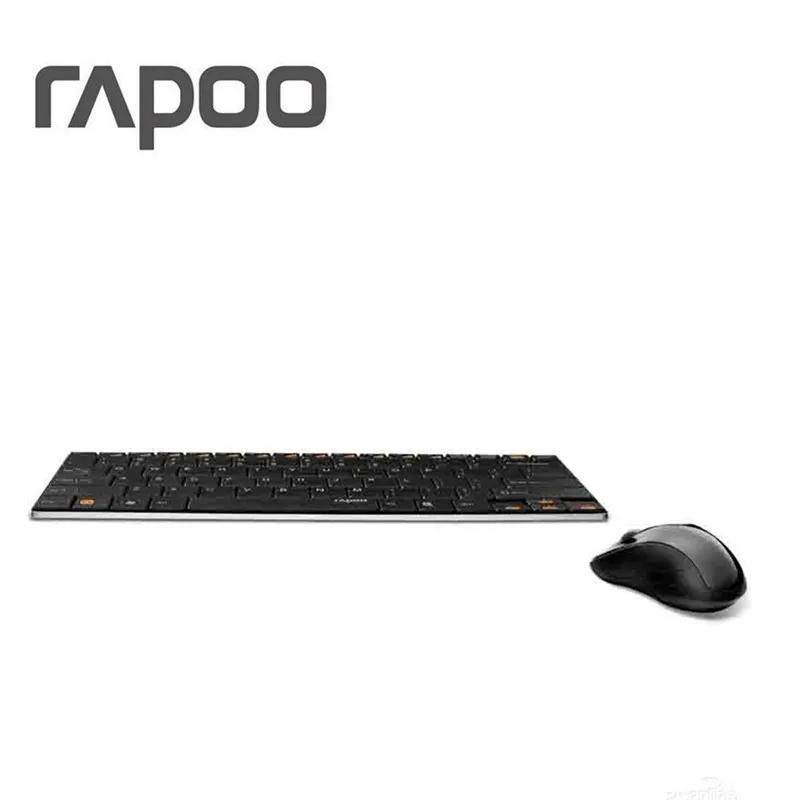 New Rapoo Multi-mode Silent Wireless Keyboard Mouse Combos Bluetooth 3.0/4.0 RF 2.4G switch between 3 Devices Connection