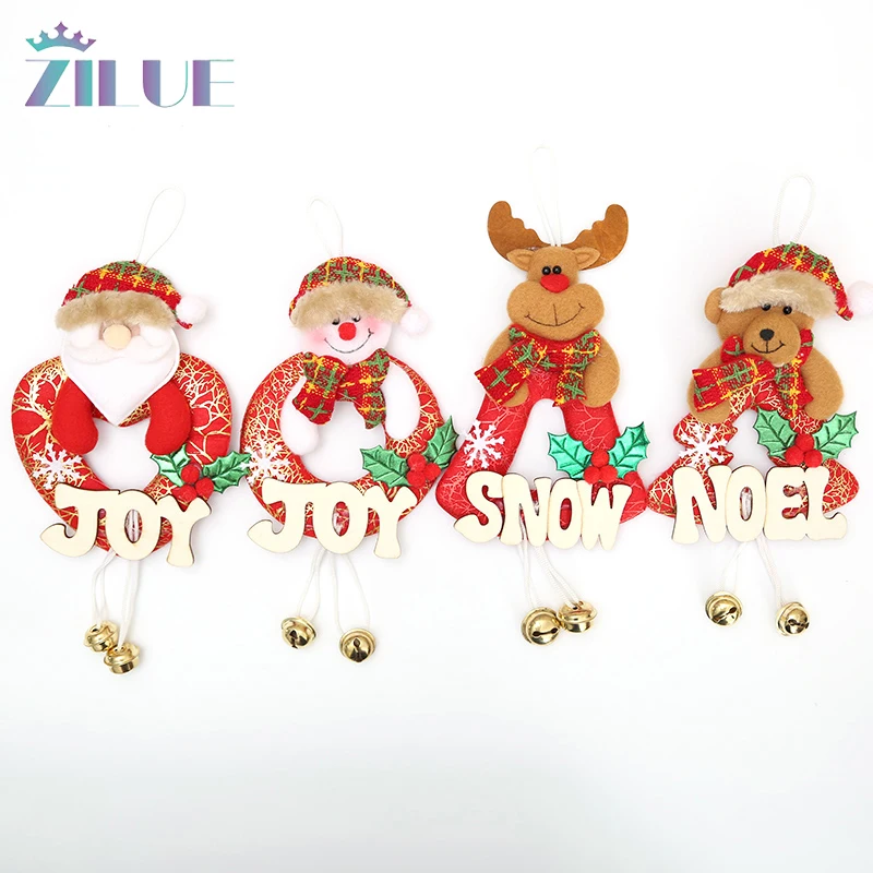 

Zilue 1pcs/Lot Christmas Wall Pendant Decor Festival Atmosphere Christmas Pendant Tree For Children Gift Christmas Pendant Decor