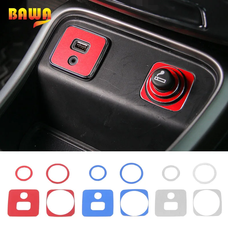BAWA usb сигарета отделка для прикуривателя крышка наклейки Jeep Compass 2017 2018 Наклейки