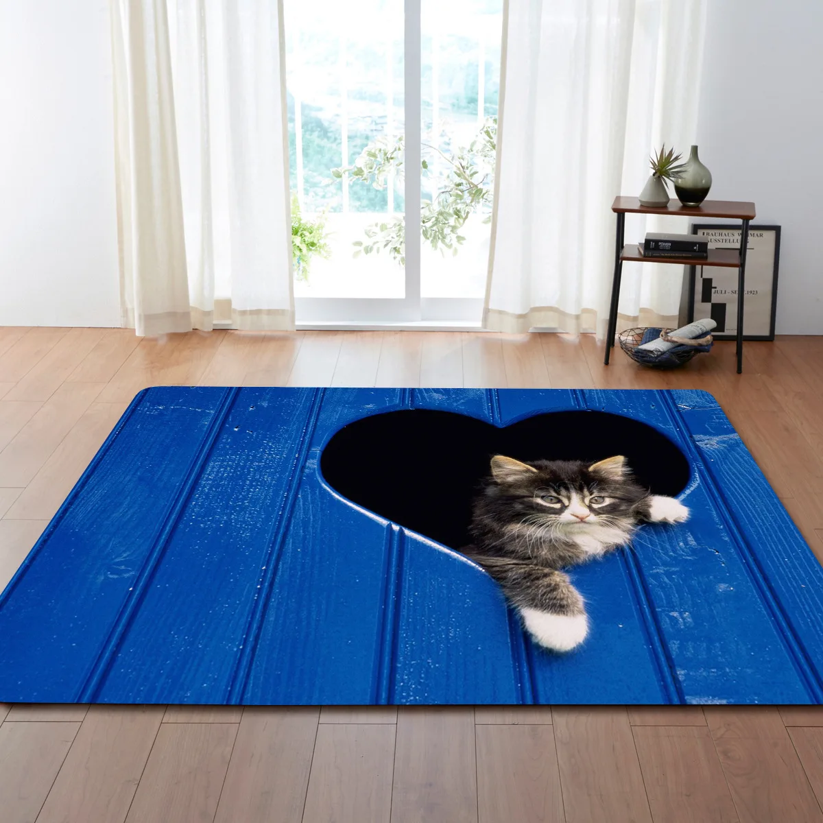 Тренд для рождественской вечеринки декор ковер 3D с милым рисунком кота ковры