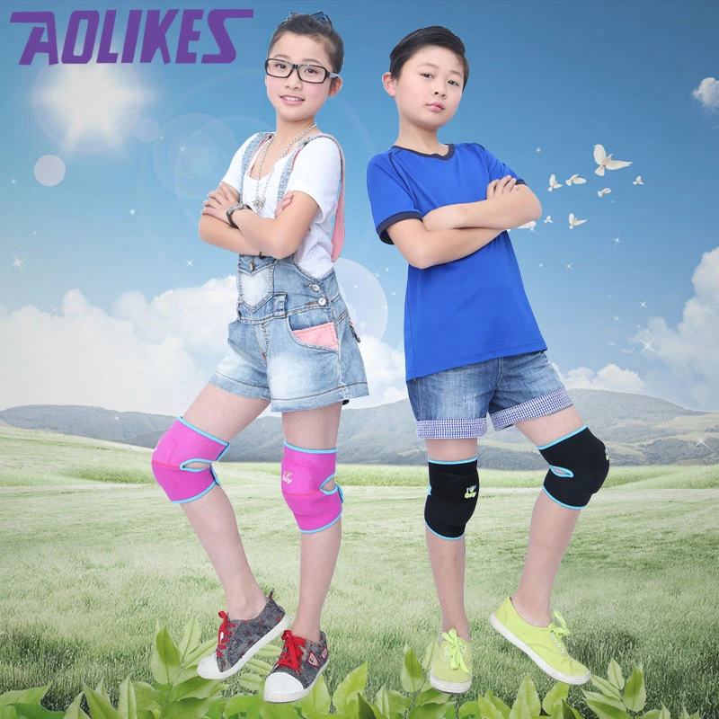 AOLIKES 1 пара детский наколенник для лыжного спорта ползания танцев поддержка