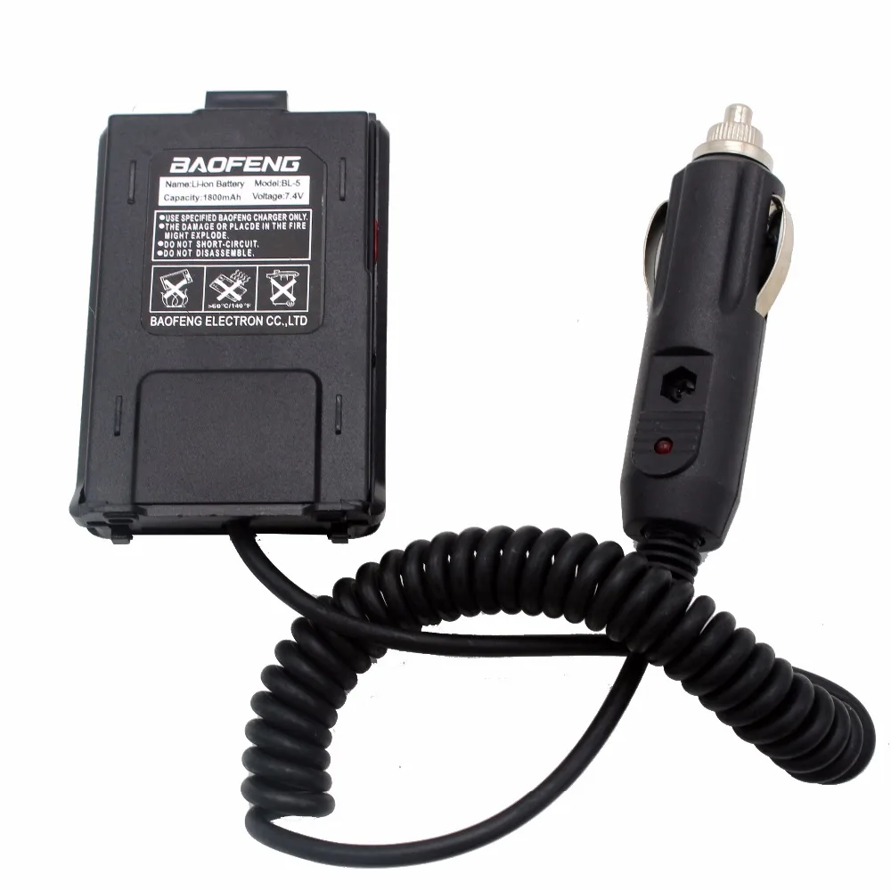 Автомобильное зарядное устройство 12V Батарея выпрямитель для BaoFeng UV-5R серии двухстороннее радио UV-5R UV-5RA UV-5RB UV-5RC UV-5REPlus RT-5R uv985 A81