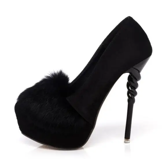 Женщины туфли на каблуках сексуальные насосы высокие каблуки платформе замши