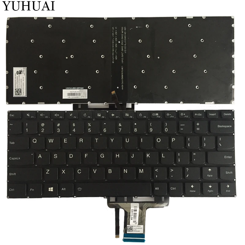 Новая клавиатура США для Lenovo yoga 510 14 14AST 14IKB 14ISK Клавиатура ноутбука с