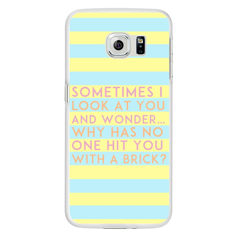 Полоску хит вы с кирпич Забавный принт чехол для Samsung S5 S6|print case|case coversamsung s5 |