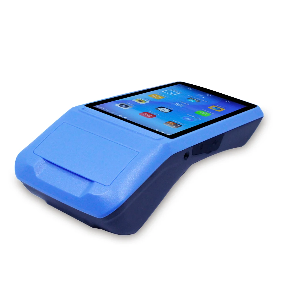 Веха 1 шт пос-терминал принтер чековый сенсорный экран Bluetooth wifi GPRS POS машина USB SIM Портативный беспроводной Android