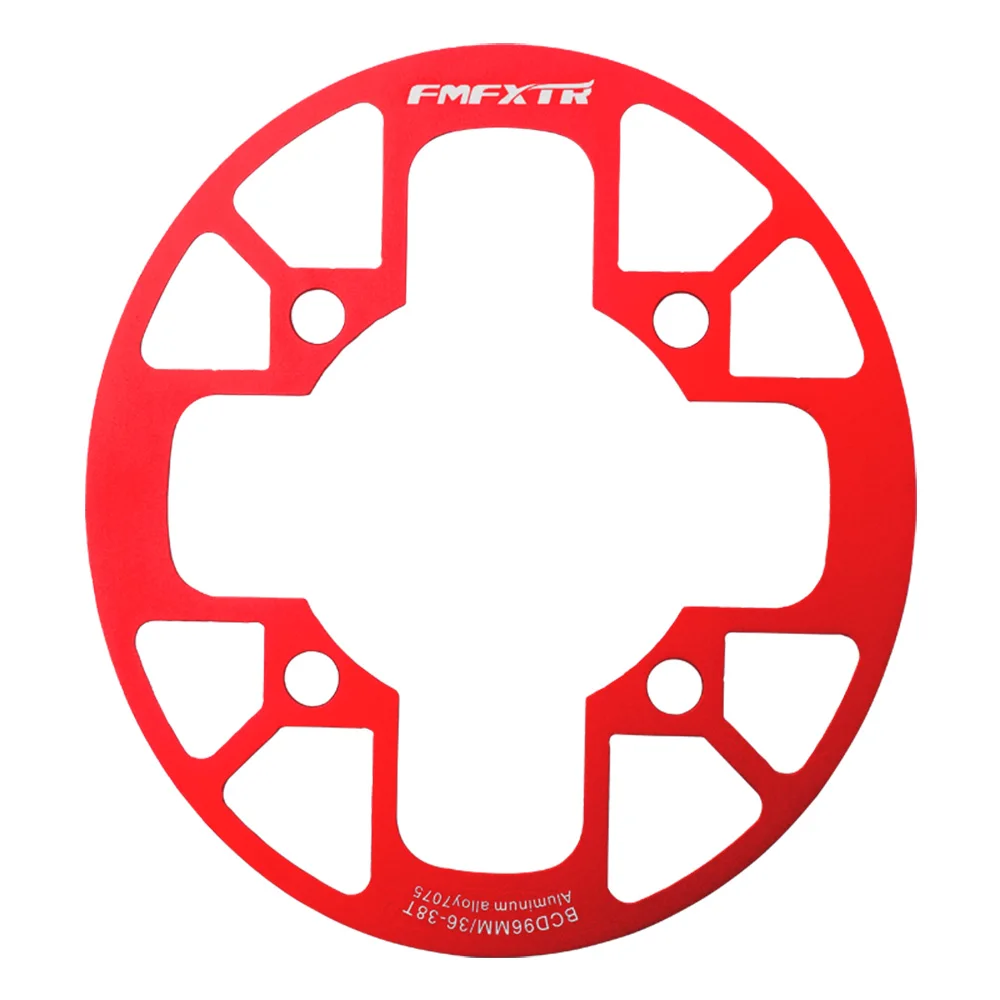 FMFXTR MTB Road Bike Sprocket Protection Chain Wheel Protector Crank Ring Mud Protective Cover Bicycle accessories 96BCD 32-38T - Цвет: 36-38T red TP