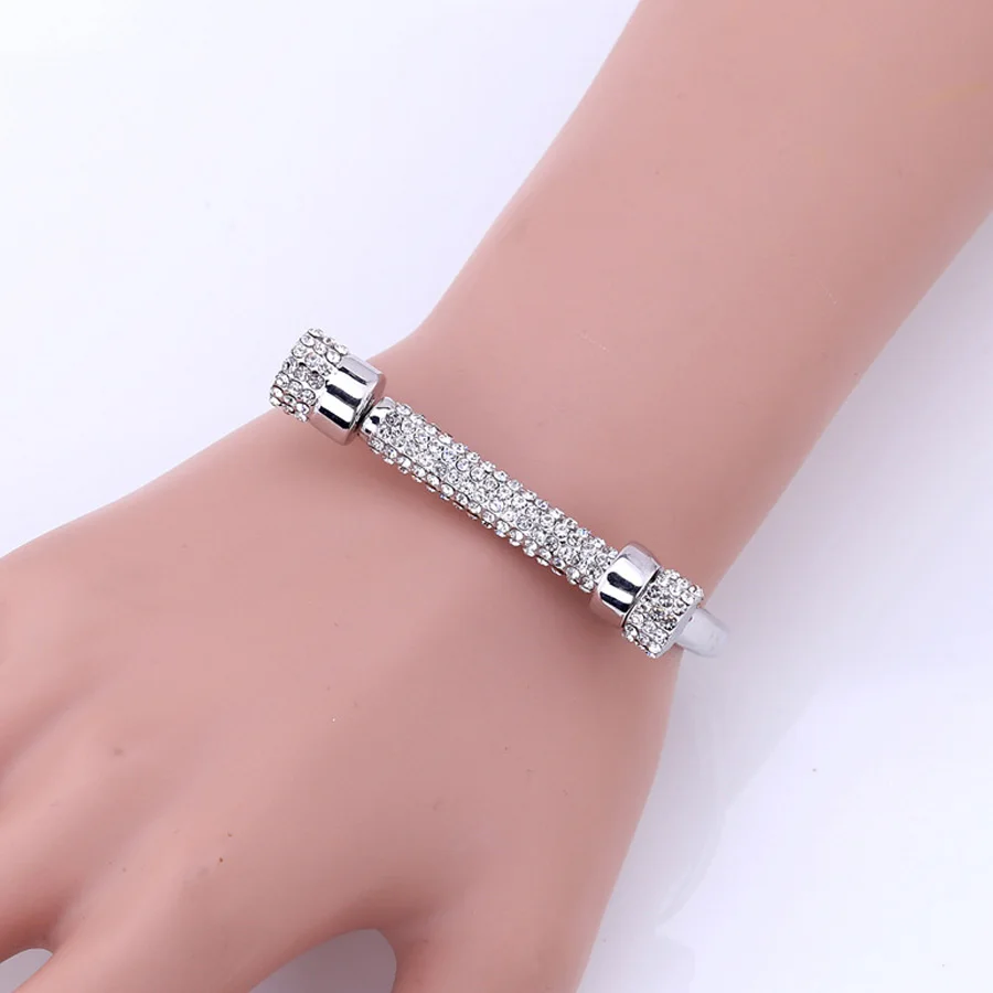 Женский Браслет манжета с подвеской браслет на запястье кристаллами