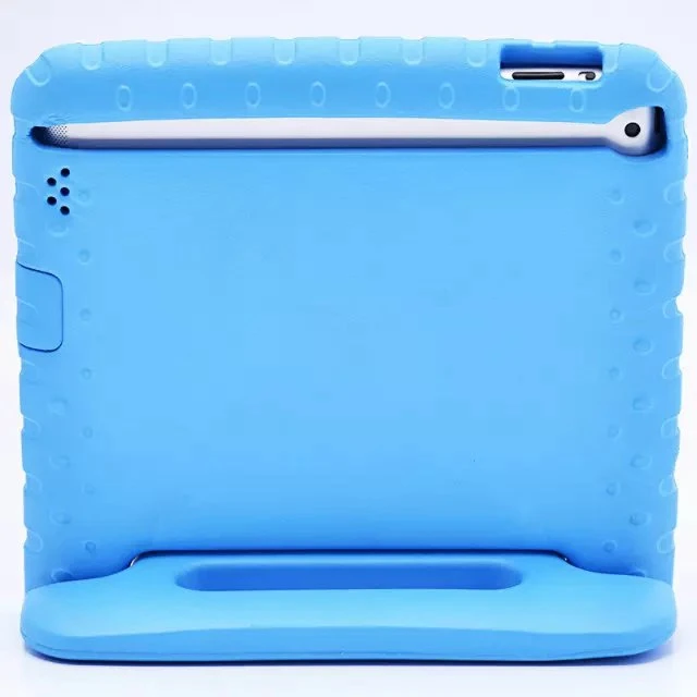 light blue Для iPad 2 чехол Прекрасный Безопасный EVA пены противоударный защитный чехол для iPad 3 iPad 4 Дети милый Телевизор подставка для iPad 2/3/4 - Цвет: light blue