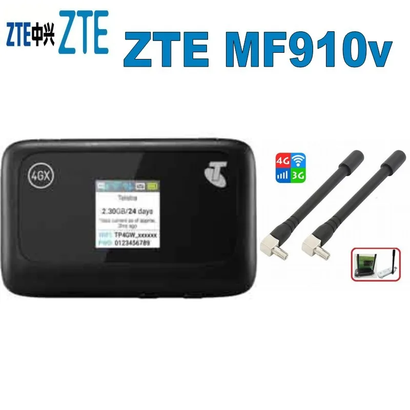 Lot of 10pcs ZTE Unlock MF910v 4G POCKET WIFI router plus 2pcs antenna | Компьютеры и офис
