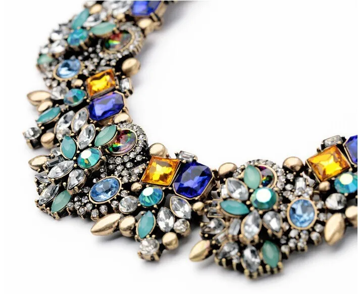 Женское ожерелье ожерелье-чокер с кристаллами | Украшения и аксессуары