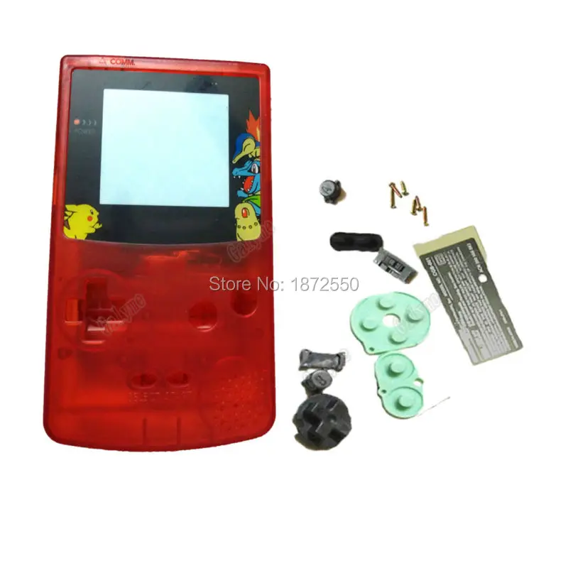 Горячая Распродажа игры ретро ручной кристалл красного цвета консоли оболочка