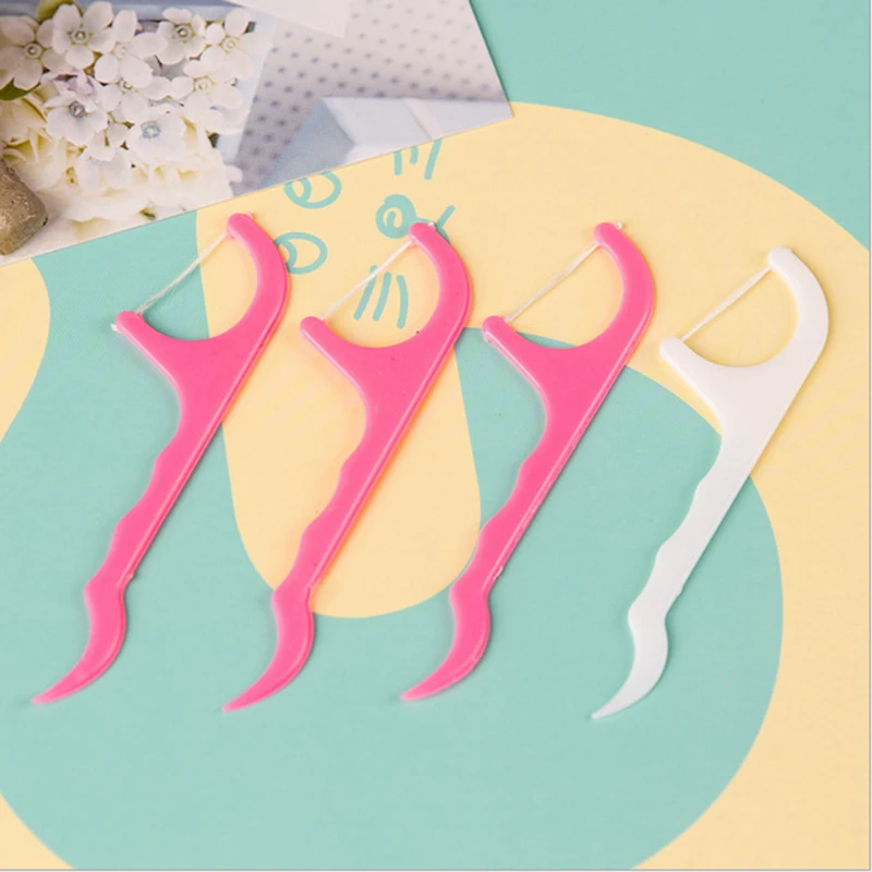 100 шт. зубная нить палочка супер тонкая резьба для зубов уход за полостью рта