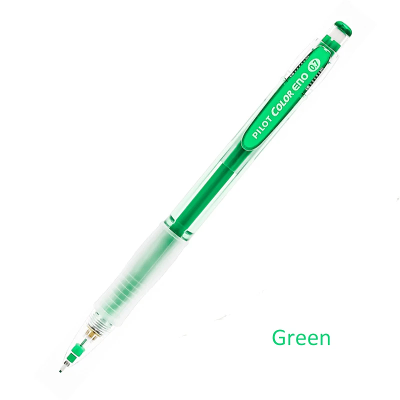 Green Pencil Япония стираемый цветной механический карандаш HCR-197 цветной карандаш 0,7 мм свинцовый стержень - Цвет: Green Pencil