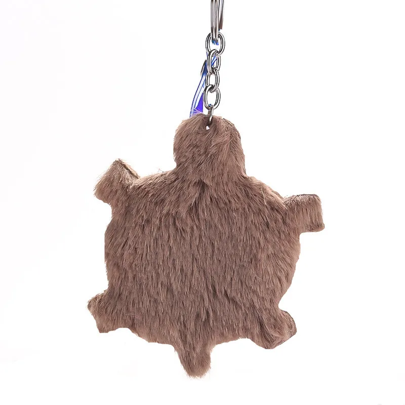 Модный плюшевый брелок с красочными помпонами черепахой женская сумка