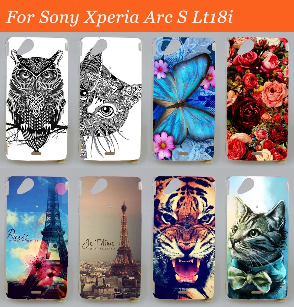 Жесткий чехол накладка для телефона Sony Ericsson Xperia Arc S X12 lt15i Lt18i высококачественный с