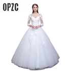 Женское кружевное свадебное платье, элегантное платье принцессы с рукавом три четверти и цветочным кружевом, лето 2020