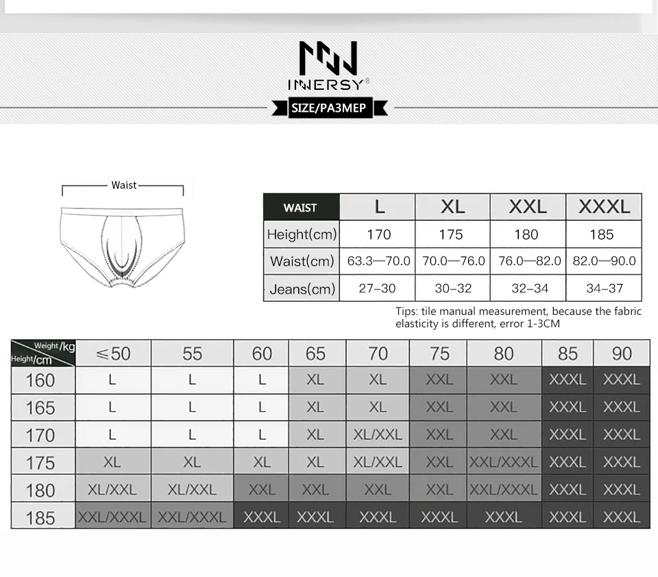 Нижнее белье Innersy 5 шт./набор дышащие боксеры из модала мужские хлопковые большого