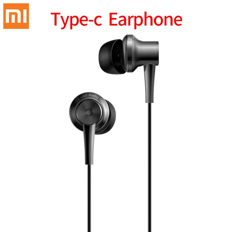 Xiaomi ANC наушники Тип C Version активная Шум отмена Гибридный HD In Ear Наушники Earset для MI6 MI5