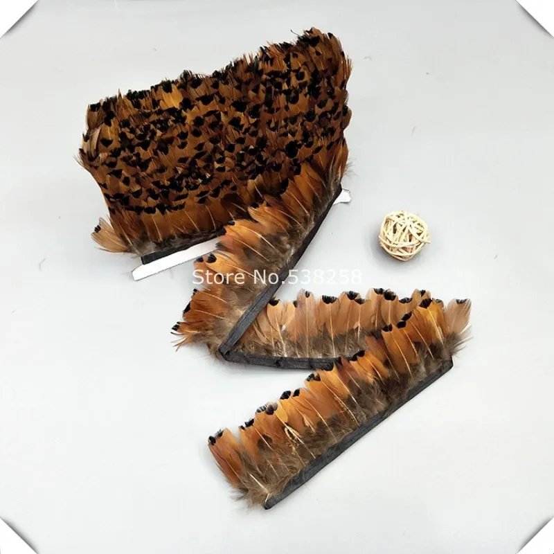

10yards natural Pheasant feather trimming/ feather fringe/ribbon/tape/crafts DIY feather cloth accessories Wholesale Price!