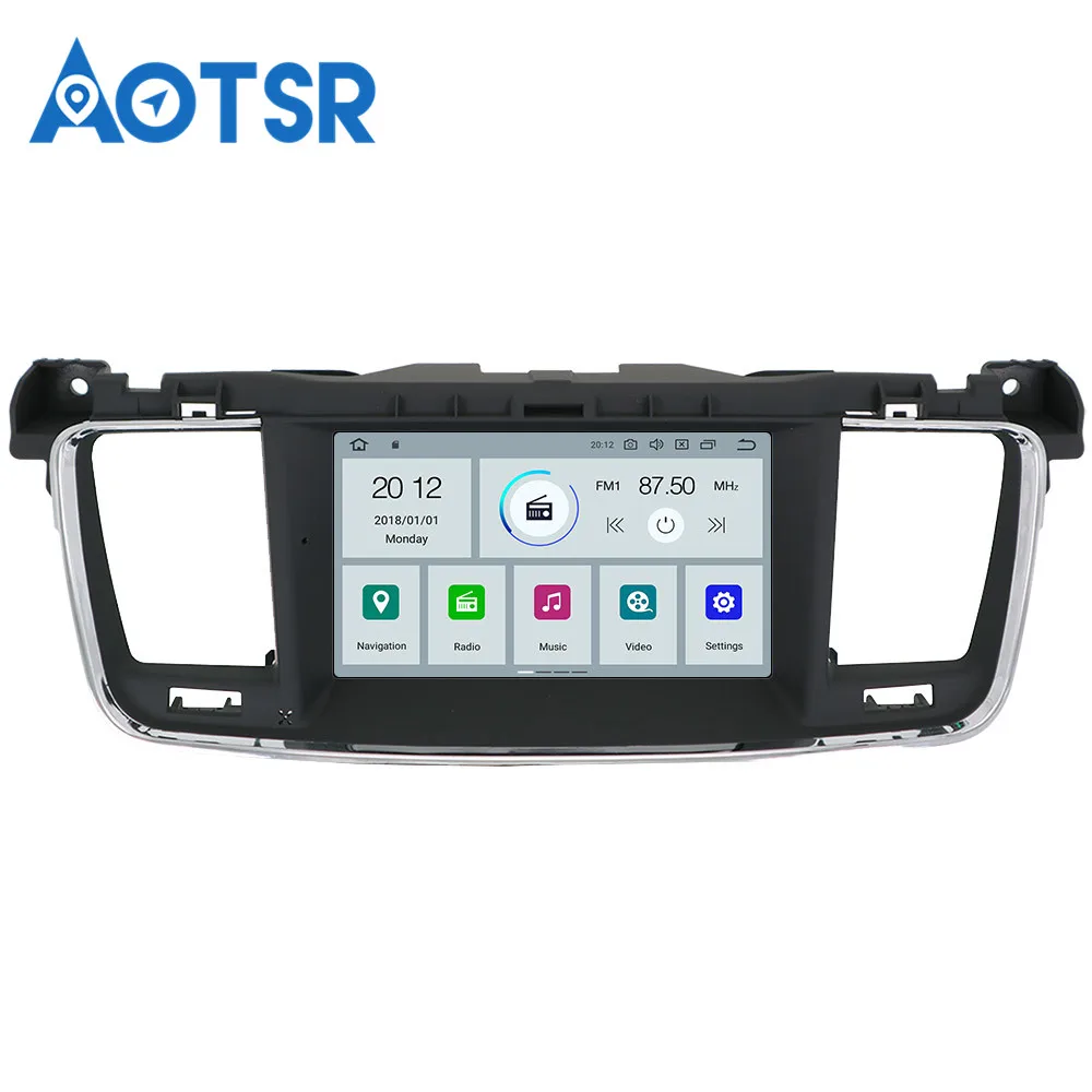 Android 9,0 4+ 32GB Автомобильный dvd-плеер gps-навигация, радио, стерео для PEUGEOT 508 2011 2012 2013- головное устройство авто радио мультимедиа