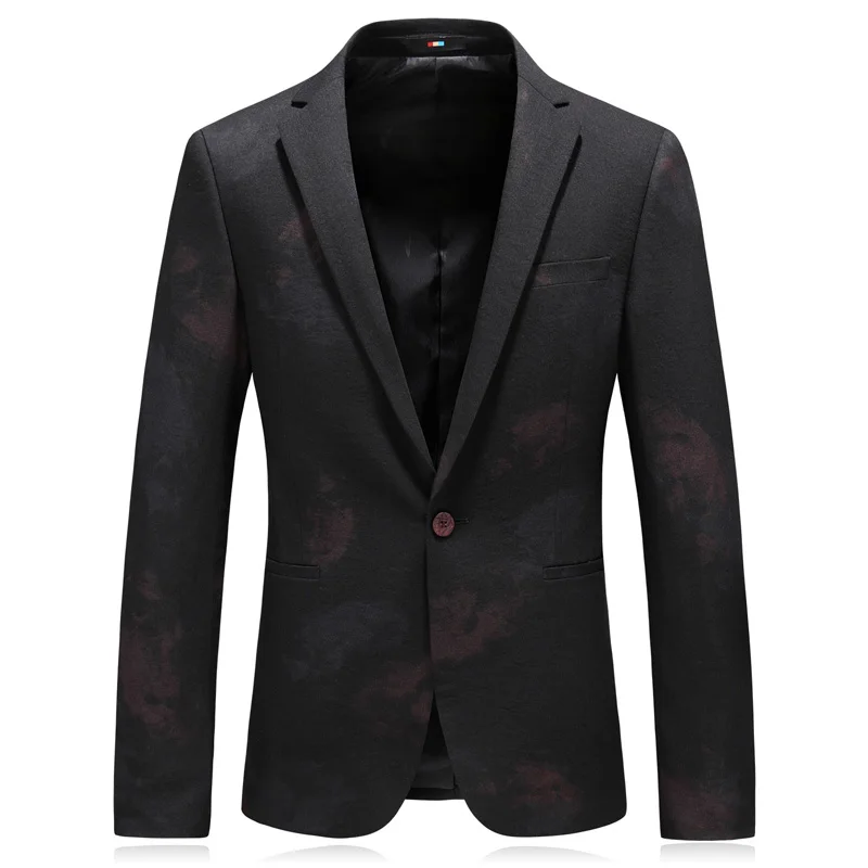 2019 New Arrival Fashion Autumn Mens Classic Jacket Good Quality Wool Men Blazer Casual Suit Jacket Plus Size