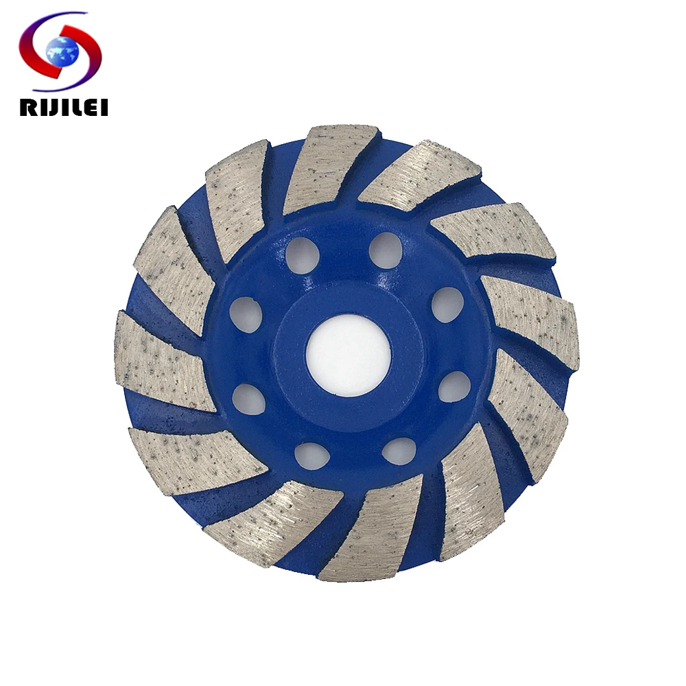 RIJILEI Top 4 Inch Diamond Grinding Wheel Bowl Shape Grinding Cup Marble Abrasive Pad For Concrete Floor Polishing Pad HC04