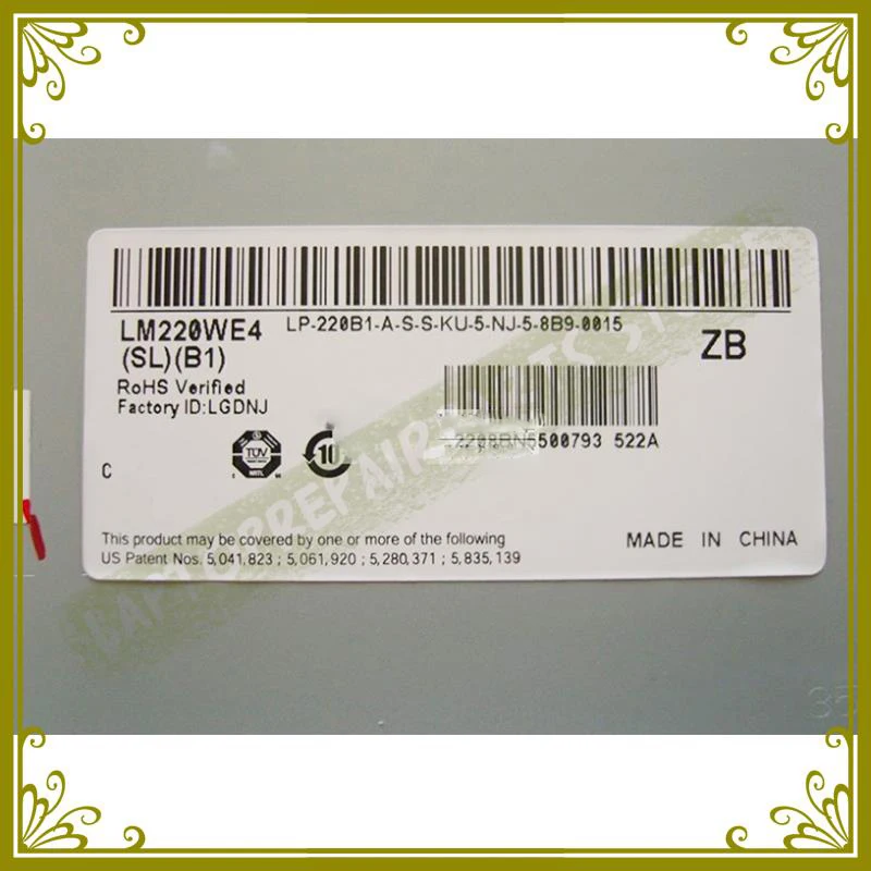 Genuine New 22&quot LM220WE4-SLB1 LCD Screen 22 Inch LM220WE4 SL B1 Display Panel 1680*1050 Replacement |