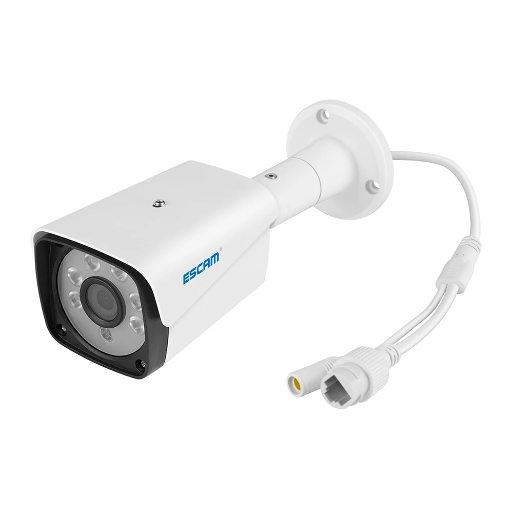 ESCAM QH002 HD 2MP IP камера ONVIF H.265 P2P наружная водонепроницаемая ИК-пуля с функцией умного анализа наблюдения.
