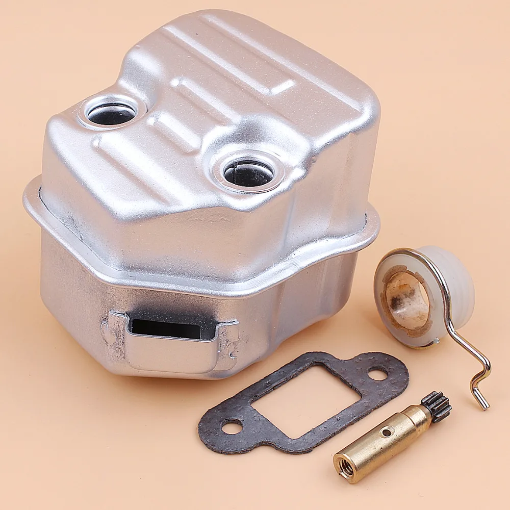 Выхлопной глушитель масляный насос Червячная Шестерня комплект подходит для STIHL