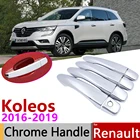 Для Renault Koleos samsung QM6 II 2016  2019 Хром Внешний дверные ручки крышки наклейки на автомобиль отделка комплект 2017 2018