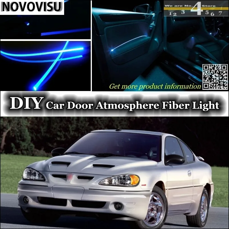 

NOVOVISU для Pontiac Grand Am MK5 1998 ~ 2005 Внутреннее освещение атмосферсветильник освещение оптоволоконная ленсветильник дверной панели