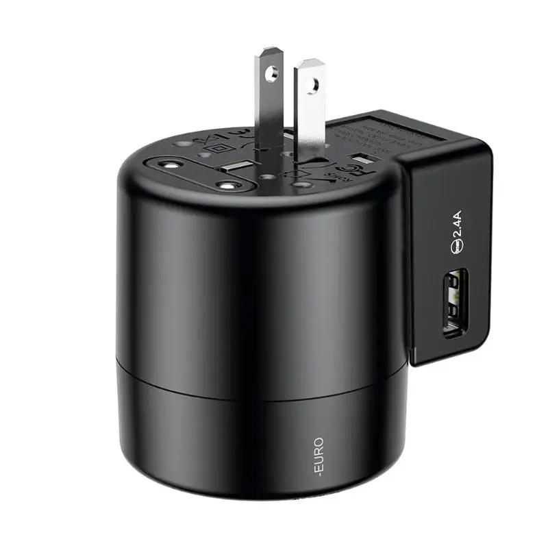 Baseus Универсальный адаптер для путешествий, usb-хаб, зарядное устройство, зарядное устройство, преобразователь питания+ Тип вращения, розетка, штепсельная Вилка для ЕС, США, Великобритании, Австралии
