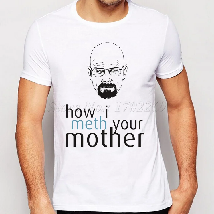 Мужская футболка с надписью I Am The One Who Knocks Heisenberg Повседневная короткими рукавами