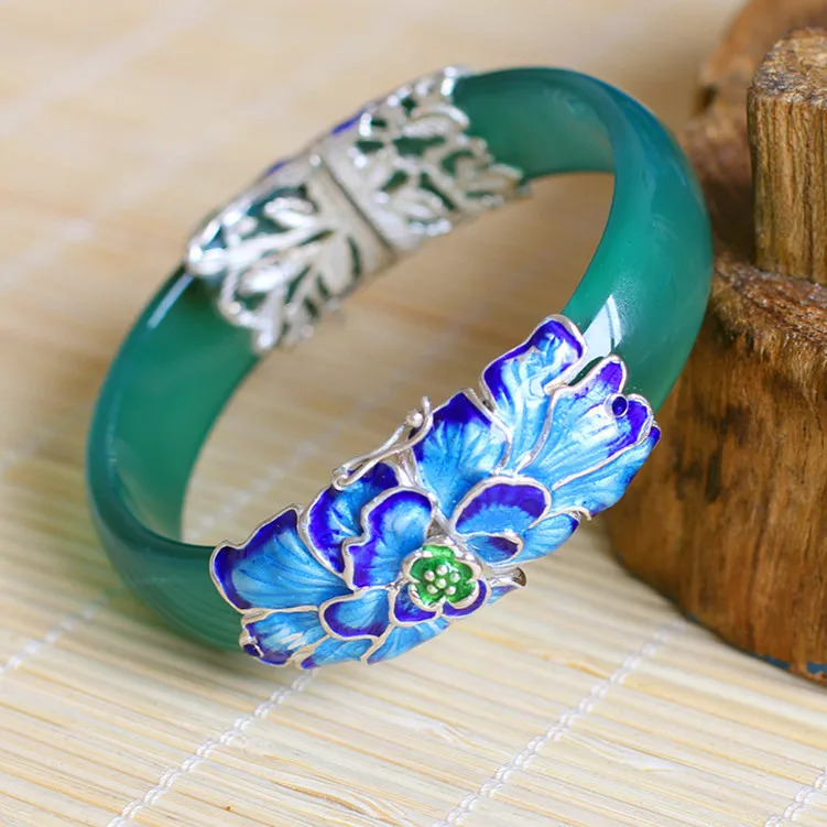 

2018 Time-limited Real Bangle Of Silver] S925 Sterling Jewelry Wholesale Exquisite Folk Style Lady Bracelet Shaolan