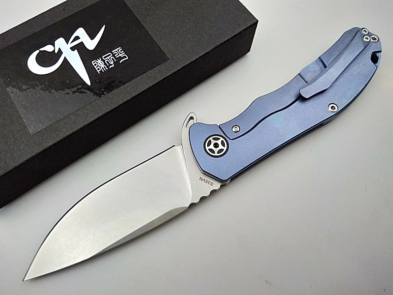 CH CH3504 складной нож S35VN лезвие титановая ручка Тактический Кемпинг Охота
