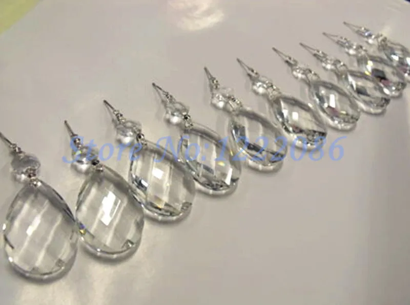 10 шт. прозрачная Хрустальная люстра с призмой миндаля | Лампы и освещение