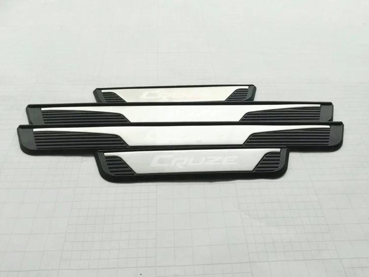 

Stainless Steel Original Door Sill Scuff Plates Cover FOR 2015 Chevrolet Cruze External padel Sedan hatchback Car Styling 4pcs