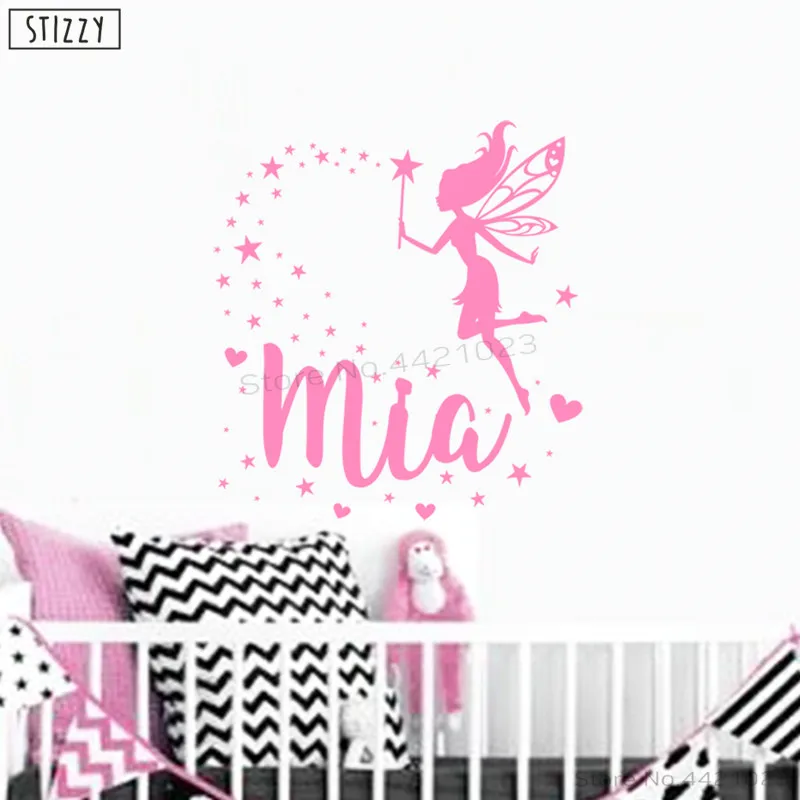 Настенная Наклейка stizzy для детской спальни художественные персонализированные