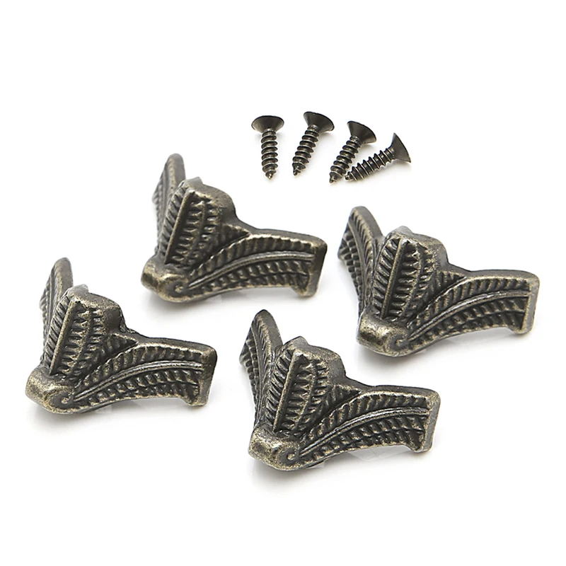 4 шт. винтажная шкатулка для ювелирных изделий Деревянный чехол декоративная