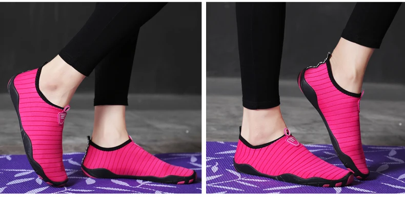 Aqua Shoes Unisex Quick Dry Water Shoes Plus Size Outdoor Sneakers Women Light Non-slip Swimming Shoes Soft Lovers Beach Shoes
