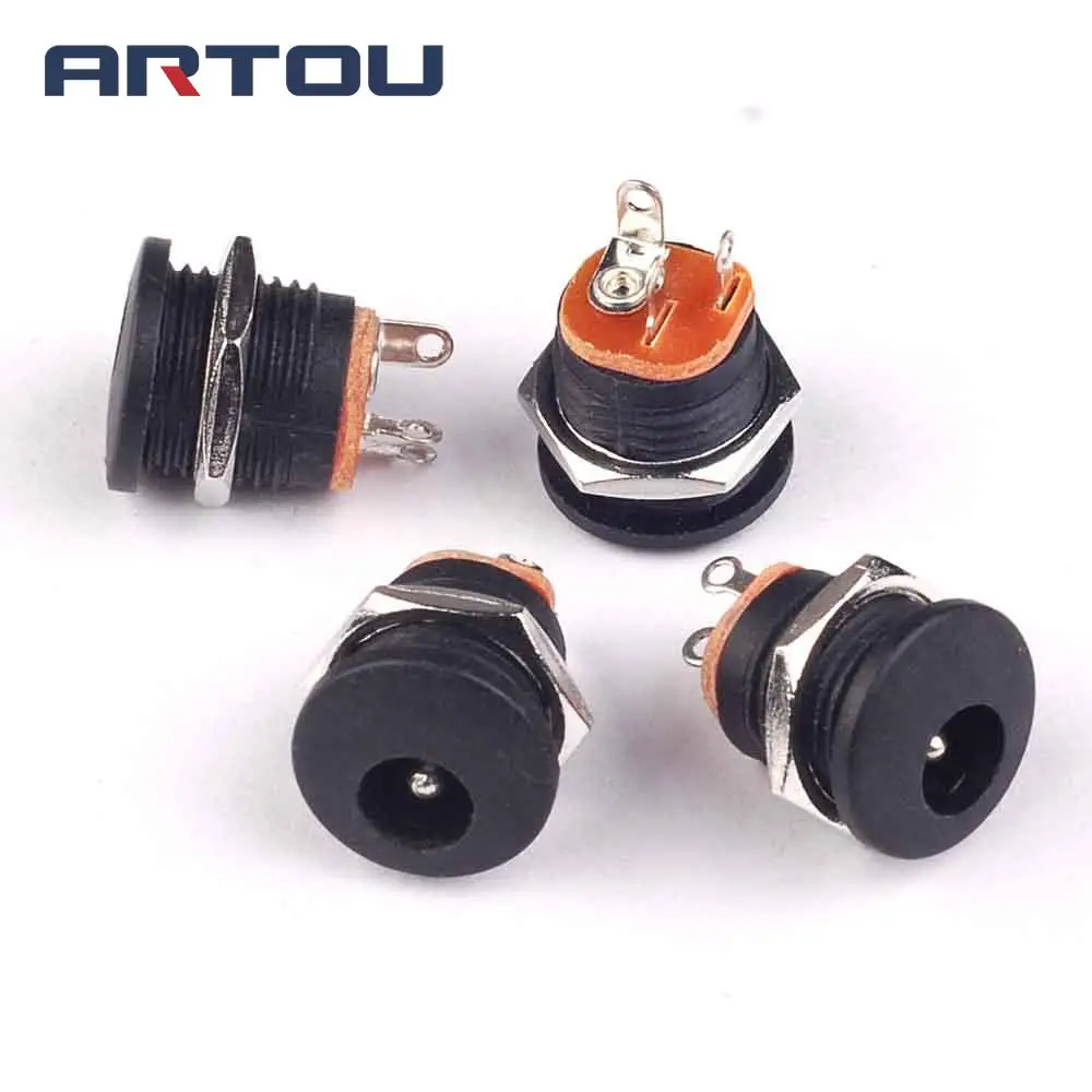 20 шт. пластиковые розетки для монтажа на панели постоянного тока 5 х2 1 мм |