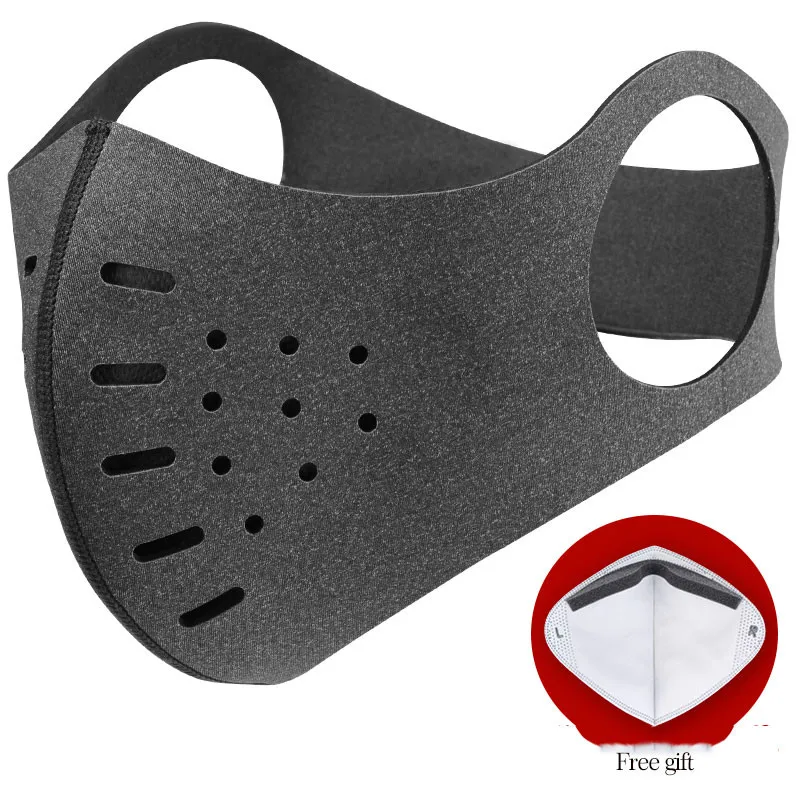 Breathable LF004 BK ROCKBROS ВЕЛОСИПЕД Велоспорт Рот-Муфельные Пыль Маска Пыле РЕСПИРАТОР Спорт Велосипедов Защитить Дорога MTB Велосипед bicicleta Маска Крышка - Цвет: Breathable LF004 BK