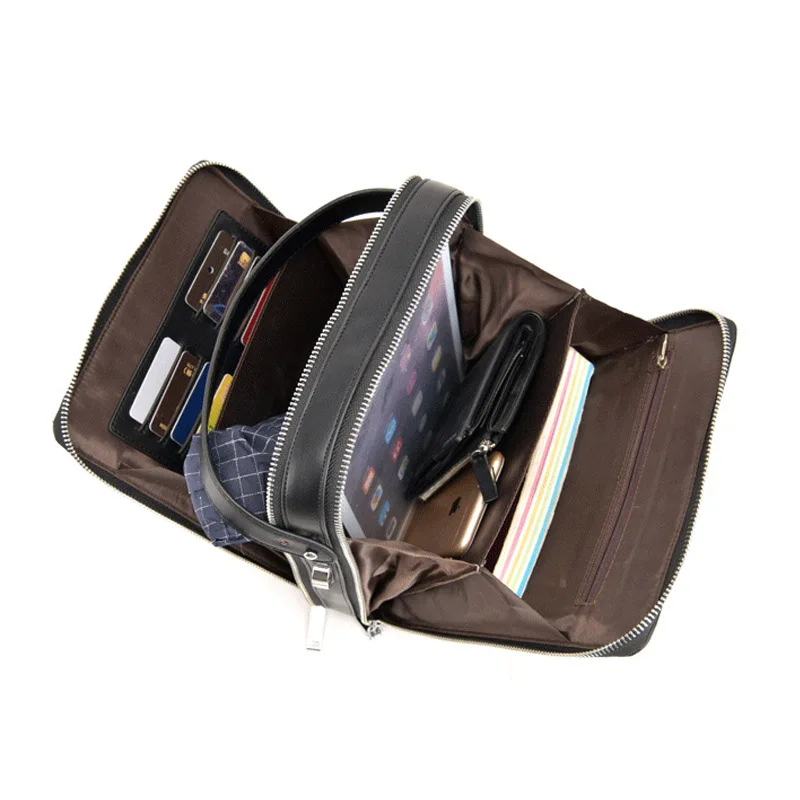 Genuine Leather Men'S Messenger Shoulder Bags Business Handbags Alligator Male Flap High Quality Large Capacity Hot Sale | Багаж и