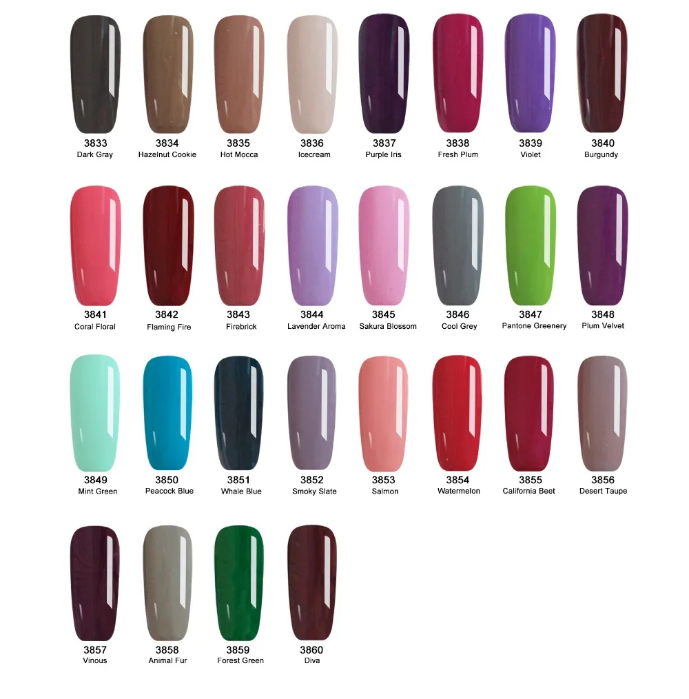 Гель лак для ногтей 10 мл 60 цветов|nail lacquer|colors geluv nail gel polish |