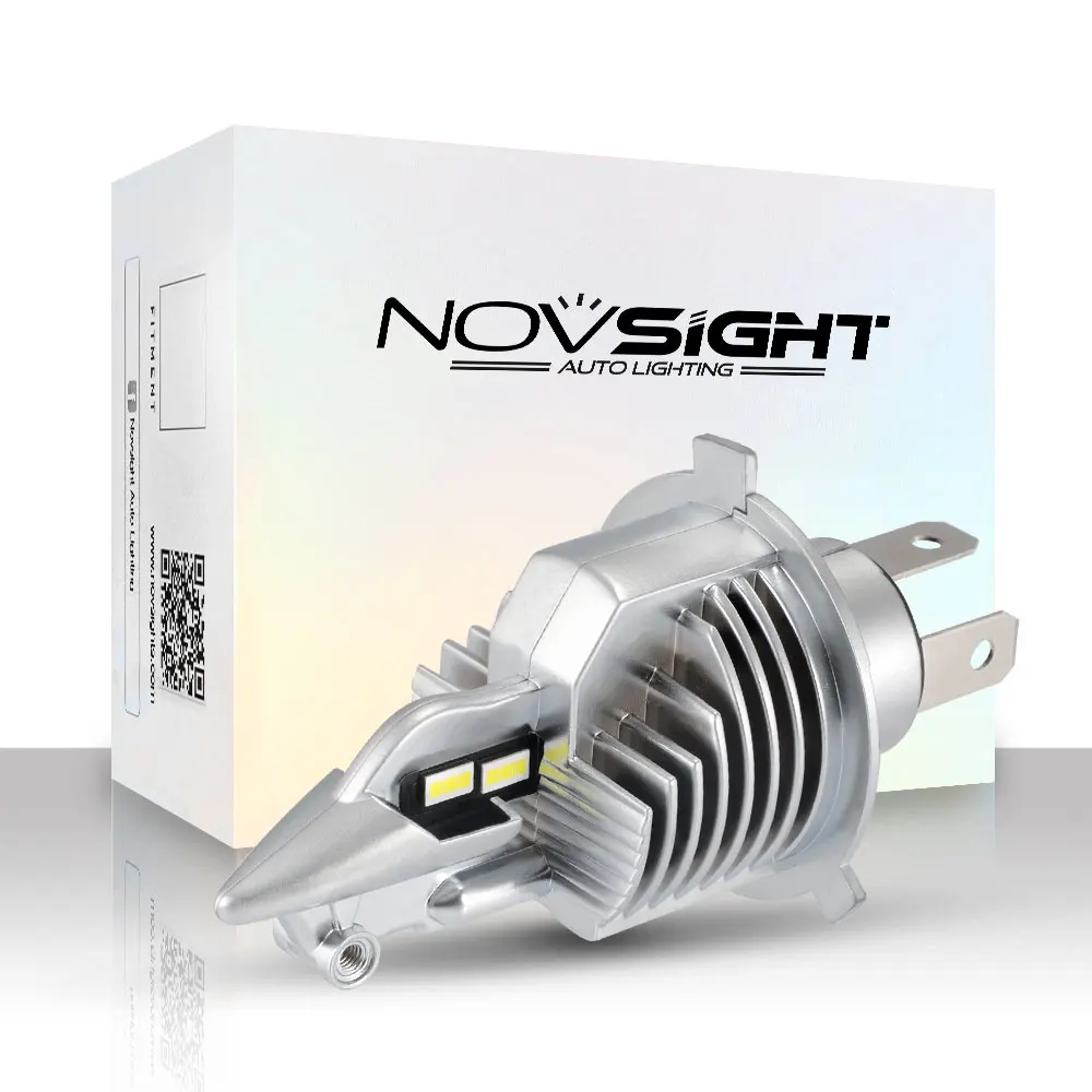 Novsight 6000LM 6500K мопед, мотоцикл задний фонарь/H4 светодиодный H7 светодиодный Скутер лампы 35 Вт Супер Белый h11 9005 светодиодный свет