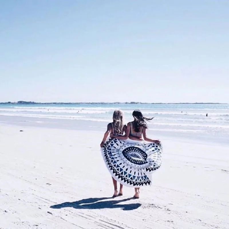 Круглый коврик Scarve МАНДАЛА ГОБЕЛЕН пляжный пикник плед одеяло Богемия травяные