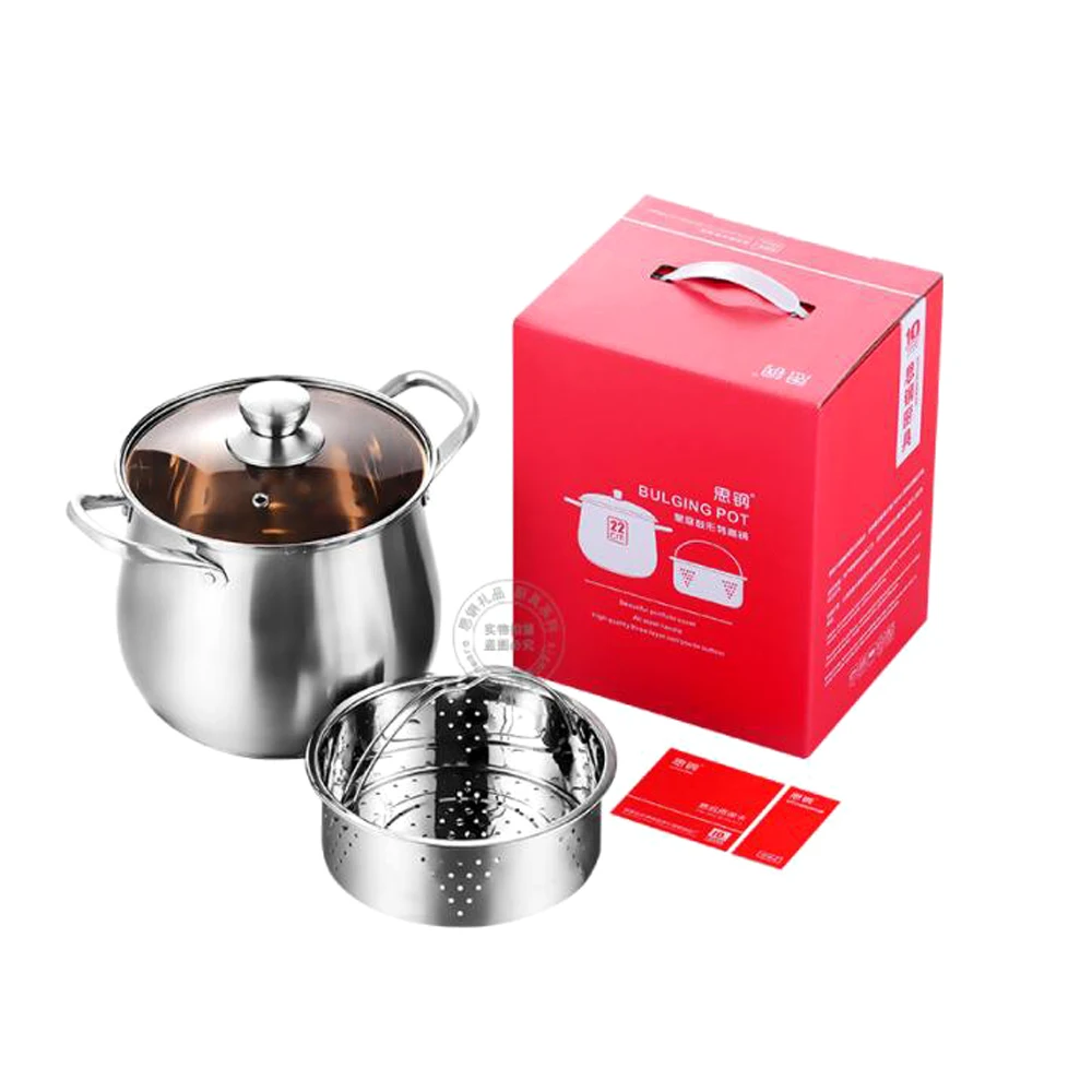 22 см набор мыла горшки антипригарные посуда нержавеющая сталь семья кухонные